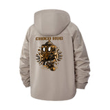 Choco Mug Unisex Full-Zip Printed Waterproof Hooded Windbreaker