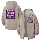 Ferret Believe Unisex Full-Zip Printed Waterproof Hooded Windbreaker
