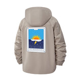 Tarot Weather Graphic Unisex Full-Zip Printed Waterproof Hooded Windbreaker