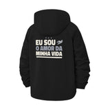 Portuguese Affirmation Unisex Full-Zip Printed Waterproof Hooded Windbreaker