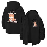 Cute Puppy Question Unisex Full-Zip Printed Waterproof Hooded Windbreaker