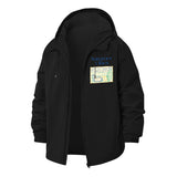 Summer Vibes Unisex Full-Zip Printed Waterproof Hooded Windbreaker