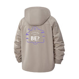 Inspirational Cloud Quote Unisex Full-Zip Printed Waterproof Hooded Windbreaker