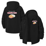 Pan Dulce Phrase Unisex Full-Zip Printed Waterproof Hooded Windbreaker