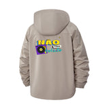 Retro Camera Graphic Unisex Full-Zip Printed Waterproof Hooded Windbreaker