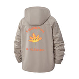 Thankful and Blessed Unisex Full-Zip Printed Waterproof Hooded Windbreaker