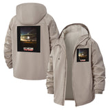 UFO Encounter Unisex Full-Zip Printed Waterproof Hooded Windbreaker