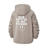 Bed Rotting Passion Unisex Full-Zip Printed Waterproof Hooded Windbreaker