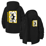 Adventure Icons Unisex Full-Zip Printed Waterproof Hooded Windbreaker