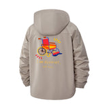 Wheelchair Empowerment Unisex Full-Zip Printed Waterproof Hooded Windbreaker