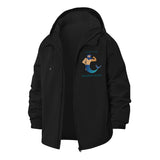 Merman Beard Unisex Full-Zip Printed Waterproof Hooded Windbreaker