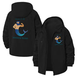 Merman Beard Unisex Full-Zip Printed Waterproof Hooded Windbreaker