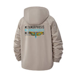 Metamorphosis Moth Unisex Full-Zip Printed Waterproof Hooded Windbreaker
