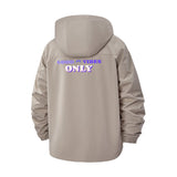 Good Vibes Only Unisex Full-Zip Printed Waterproof Hooded Windbreaker