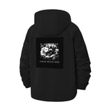 Sleeping Dog Art Unisex Full-Zip Printed Waterproof Hooded Windbreaker
