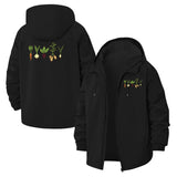 Vegetable Garden Unisex Full-Zip Printed Waterproof Hooded Windbreaker