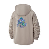Psychedelic Abstract Floral Unisex Full-Zip Printed Waterproof Hooded Windbreaker
