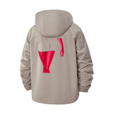 Abstract Legs Unisex Full-Zip Printed Waterproof Hooded Windbreaker