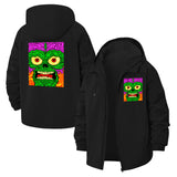 Psychedelic Zombie Face Unisex Full-Zip Printed Waterproof Hooded Windbreaker