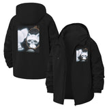 Cute Sloth Art Unisex Full-Zip Printed Waterproof Hooded Windbreaker