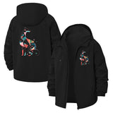 Geometric Fox Unisex Full-Zip Printed Waterproof Hooded Windbreaker