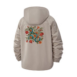 Botanical Garden Unisex Full-Zip Printed Waterproof Hooded Windbreaker