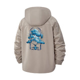 Surreal Cloud Portal Unisex Full-Zip Printed Waterproof Hooded Windbreaker