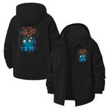 Enchanted Forest Lanterns Unisex Full-Zip Printed Waterproof Hooded Windbreaker