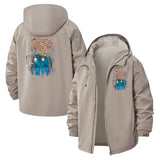 Enchanted Forest Lanterns Unisex Full-Zip Printed Waterproof Hooded Windbreaker