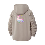 Whimsical Fantasy Creature Unisex Full-Zip Printed Waterproof Hooded Windbreaker