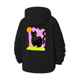 Mystical Cat Unisex Full-Zip Printed Waterproof Hooded Windbreaker