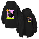Mystical Cat Unisex Full-Zip Printed Waterproof Hooded Windbreaker