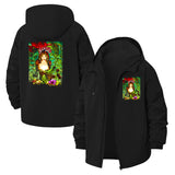 Enchanting Garden Fairy Unisex Full-Zip Printed Waterproof Hooded Windbreaker
