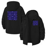 Mushroom Motif Unisex Full-Zip Printed Waterproof Hooded Windbreaker