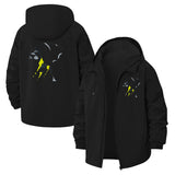 Storm Lightning Unisex Full-Zip Printed Waterproof Hooded Windbreaker