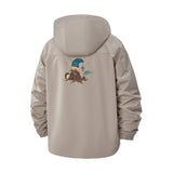 Mushroom Forest Creature Unisex Full-Zip Printed Waterproof Hooded Windbreaker