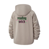 Reading Witch Unisex Full-Zip Printed Waterproof Hooded Windbreaker