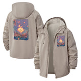 Celestial Dreamscape Unisex Full-Zip Printed Waterproof Hooded Windbreaker