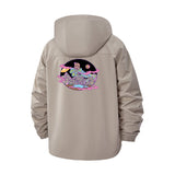 Cyberpunk Astronauts Unisex Full-Zip Printed Waterproof Hooded Windbreaker