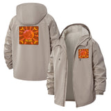 Astrology Zodiac Unisex Full-Zip Printed Waterproof Hooded Windbreaker