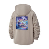 Orca Galaxy Unisex Full-Zip Printed Waterproof Hooded Windbreaker