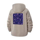 Playful Animal Print Unisex Full-Zip Printed Waterproof Hooded Windbreaker