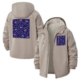 Playful Animal Print Unisex Full-Zip Printed Waterproof Hooded Windbreaker