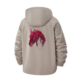 Electric Unicorn Unisex Full-Zip Printed Waterproof Hooded Windbreaker