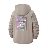 Anime Spaceship Unisex Full-Zip Printed Waterproof Hooded Windbreaker