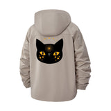 Mystical Cat Unisex Full-Zip Printed Waterproof Hooded Windbreaker
