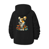 Corgi and Mushrooms Unisex Full-Zip Printed Waterproof Hooded Windbreaker