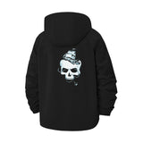 Pirate Skull Unisex Full-Zip Printed Waterproof Hooded Windbreaker