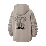 Motivational Goat Skull Unisex Full-Zip Printed Waterproof Hooded Windbreaker