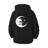 Skull Moon Unisex Full-Zip Printed Waterproof Hooded Windbreaker